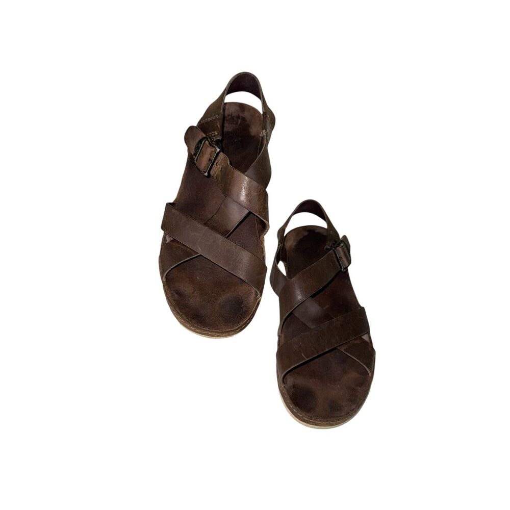 Chaco Otter Performance Sandal Brown Leather Casual Hiking Sports Women’s Sz 6